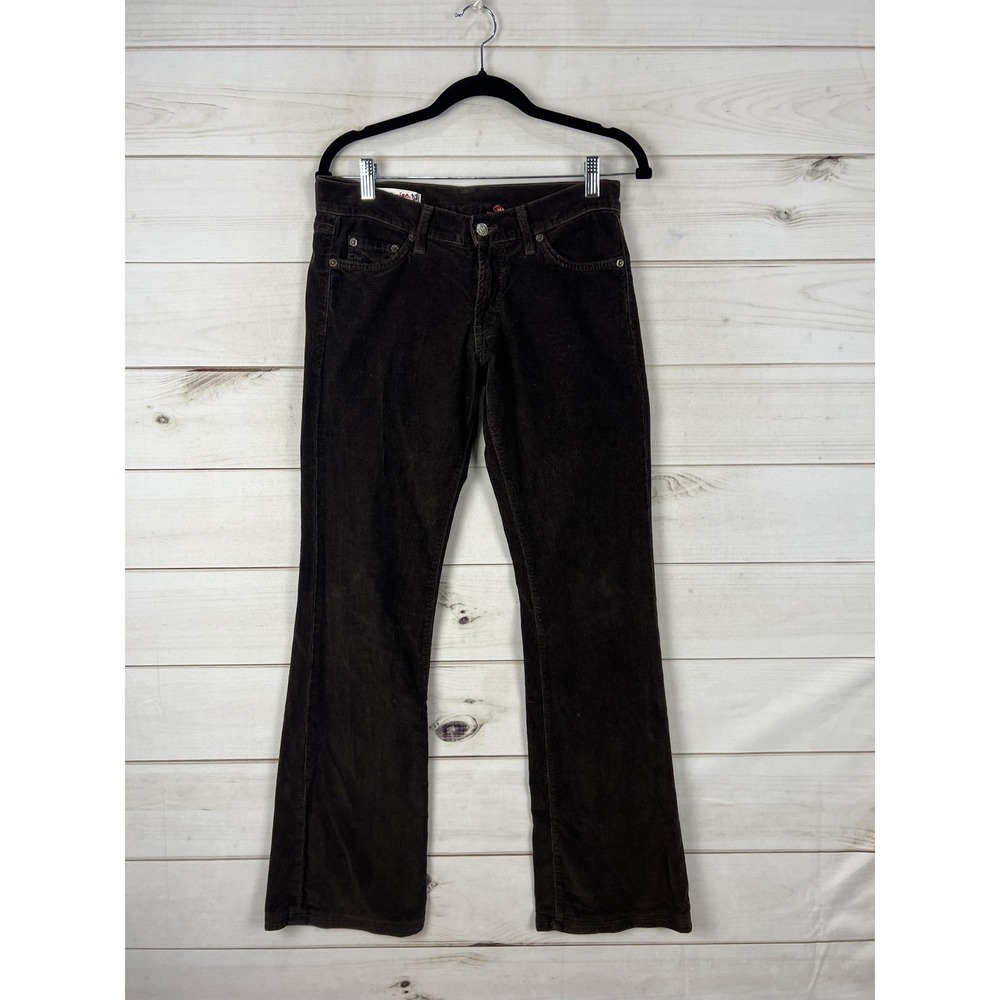 Red Engine Scarlett Pants Womens 28 Brown Corduroy Bootcut Stretch Chino Casual